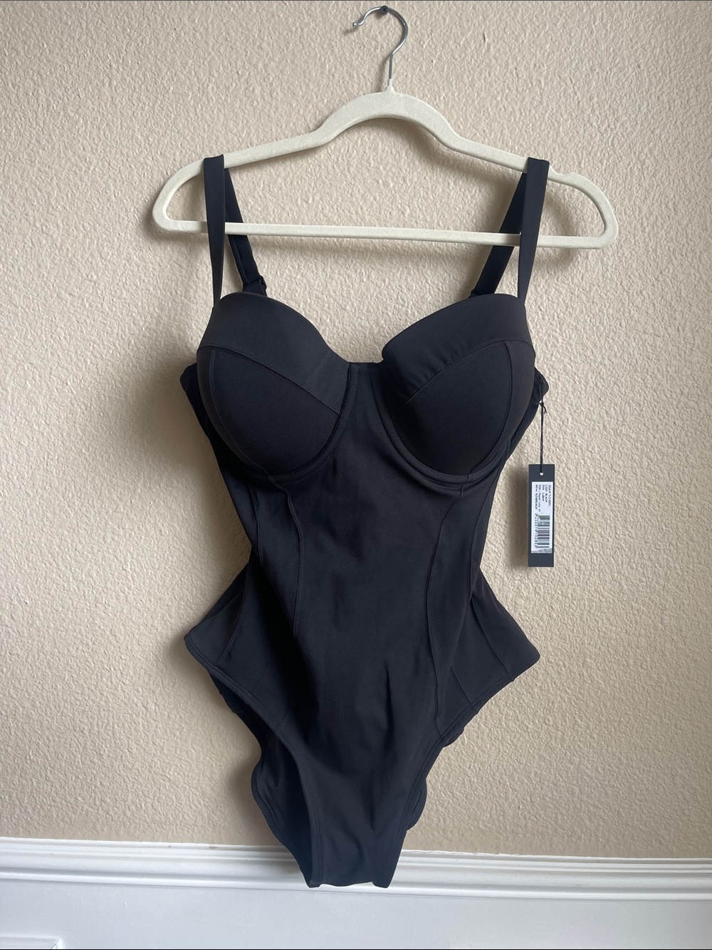 TA3 Lushy Swimsuit Black Size L NWT Reg/Long Sculpting with H/I cup